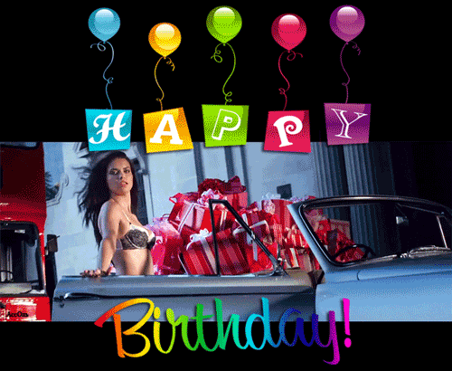 картинка под названием - happy birthday! Машина подарков из категории С днём рождения.