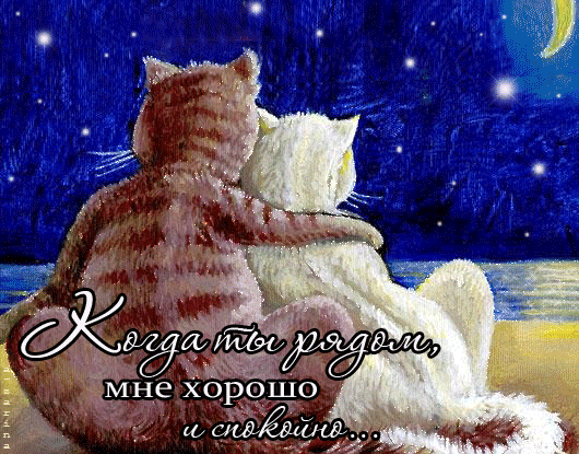 картинка под названием - Мне хорошо, когда ты рядом... из категории С днём рождения.